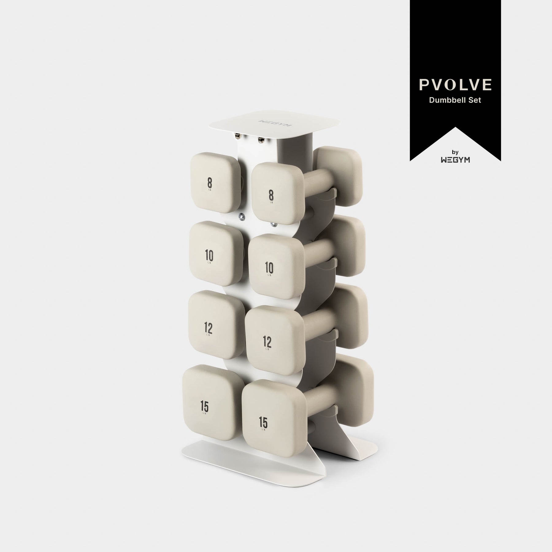 Pvolve™ Dumbbell Set with Rack